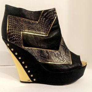 Qupid Luxe wedge Heels